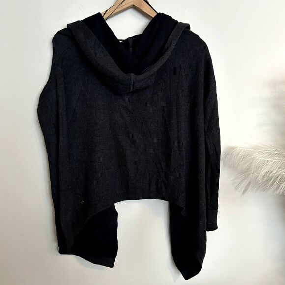 Lululemon Cashmere Blend Hooded Yogi Wrap Cardigan - Picture 9 of 10